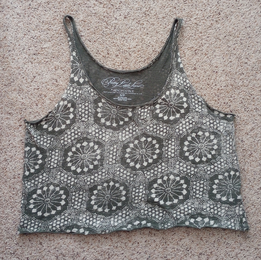 Pretty Little Liars By Aeropostale Green Tank Top Vintage Rare Y2k
